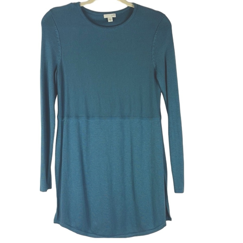J. Jill popover tunic side slits long sleeve Sz XS